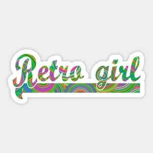 Retro girl Sticker